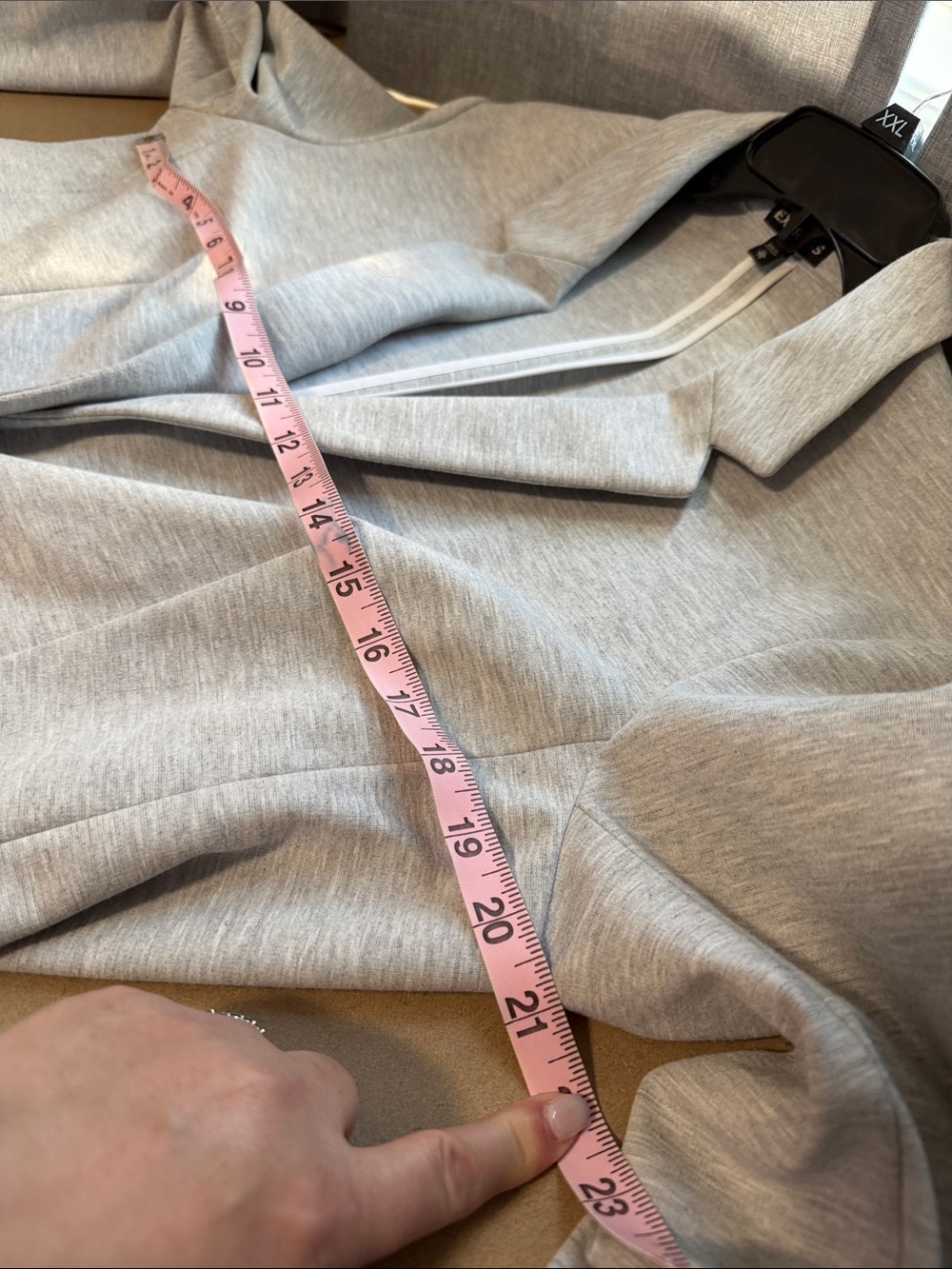 Express Light Gray Single-Button Blazer - Picture 10 of 12